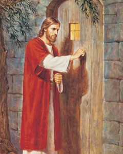 Christ is waiting for us to open the door